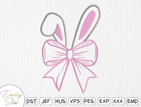 Bunny Bow Applique Embroidery Design Review