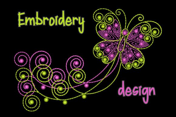 Butterfly Swirls Embroidery Design Review