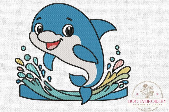 Cute Dolphin Embroidery Design Review
