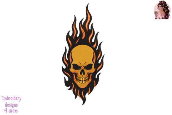 Fireborn Skull Embroidery Review for Personalized Gifts