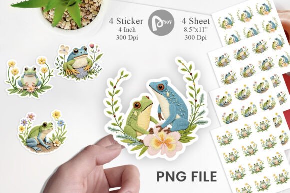 Frog Embroidery Sticker Review for Craft Fairs