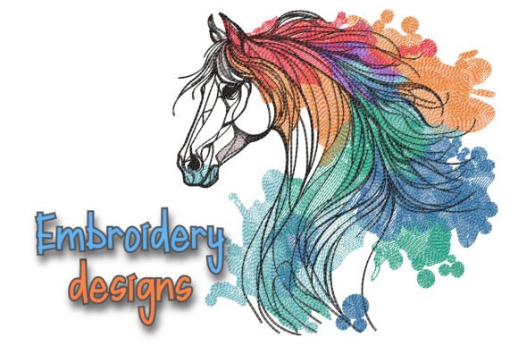 Horse Rainbow Embroidery Design Review