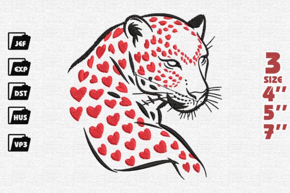 Leopard Heart Embroidery Review for Etsy Sellers