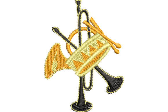 Musical Instruments Embroidery Design Review