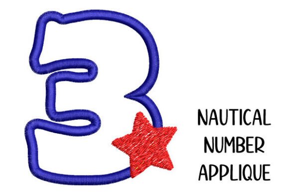 Number 3 Appliqué with Star – Embroidery Review