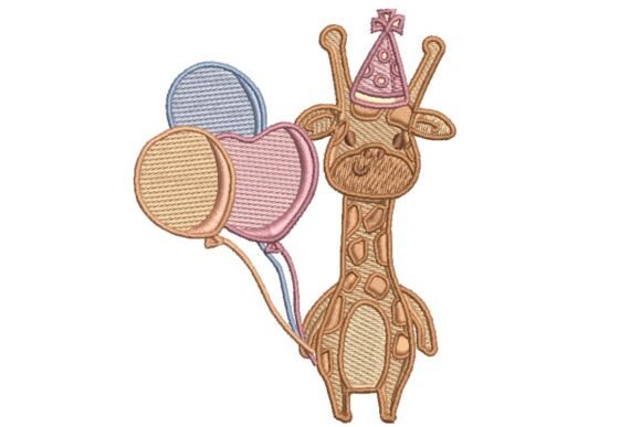 Party Giraffe Embroidery Review for Seasonal Shops