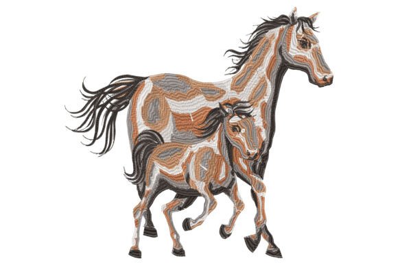 Running Mare and Foal Embroidery Review