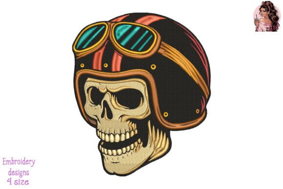 Vintage Biker Skull Embroidery Review
