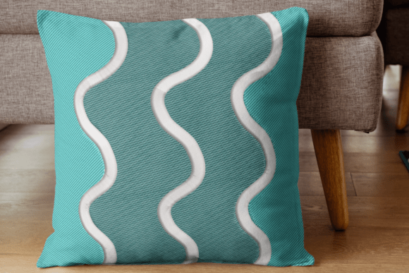 Wave Line Embroidery Pattern Design Review